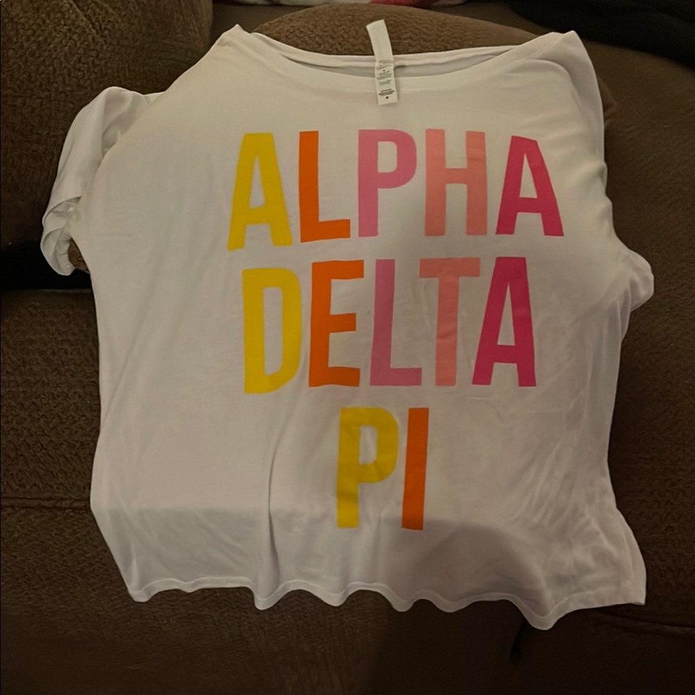 Alpha Delta Pi White T-Shirt